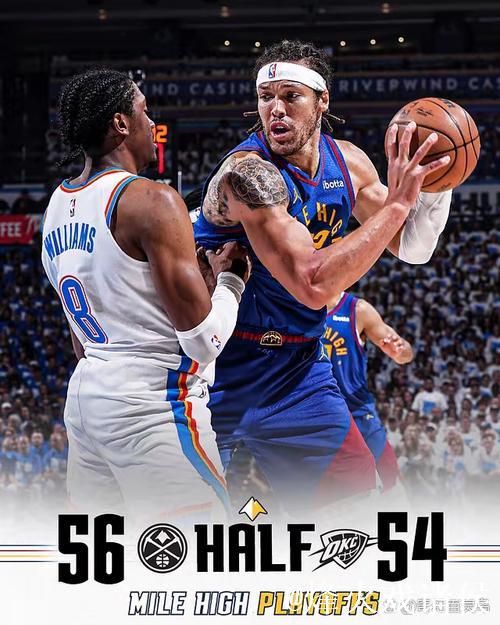 惊魂取胜！掘金官媒晒本场比赛的终场海报：连胜不停